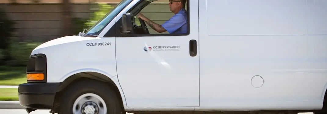 KIC Refrigeration service vehicle serving La Crosse area